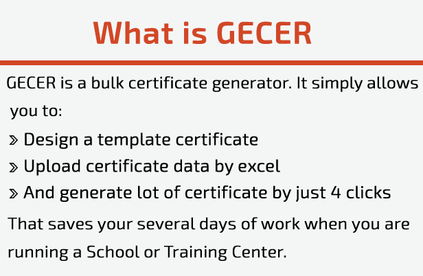 GECER - Bulk Certificate Generator - 1